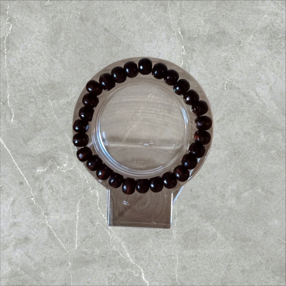 Dark Chocolate Beaded Bracelet